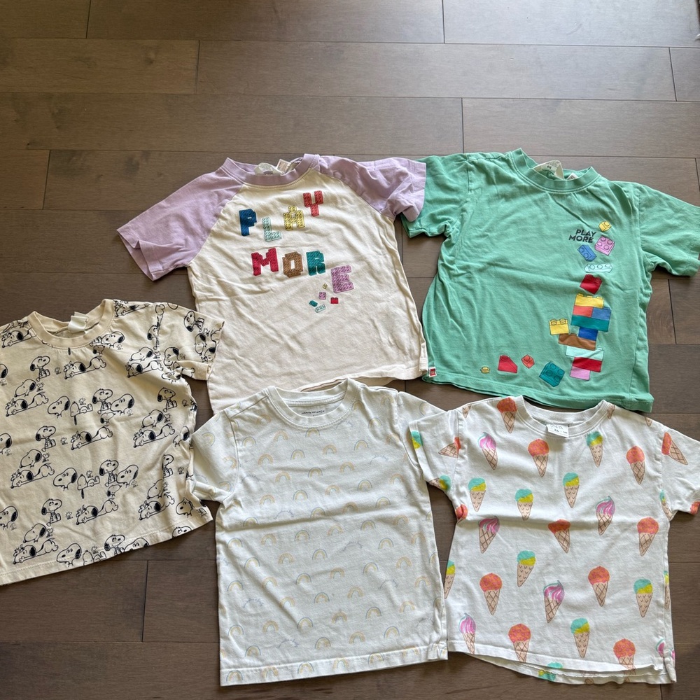 Kids T-Shirts Lot Zara, H&M size 4-5